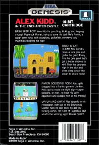 Genesis - Alex Kidd in the Enchanted Castle Box Art Back
