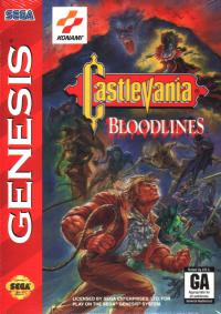 Genesis - Castlevania Bloodlines Box Art Front