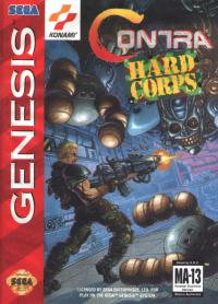 Genesis - Contra Hard Corps Box Art Front