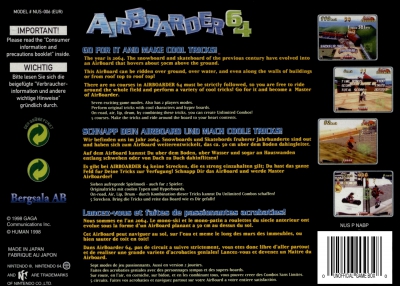 N64 - Air Boarder 64 Box Art Back
