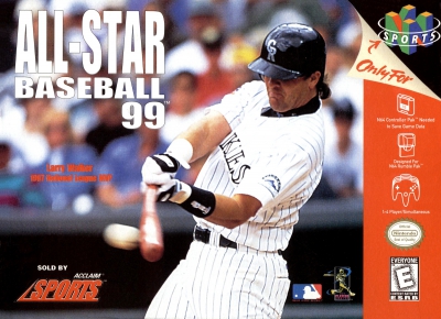 N64 - All Star Baseball 99 Box Art Front