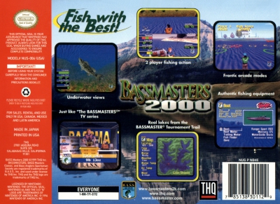 N64 - Bassmasters 2000 Box Art Back