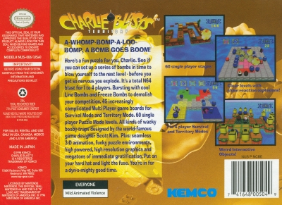 N64 - Charlie Blast's Territory Box Art Back