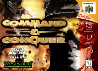 N64 - Command and Conquer Box Art Front
