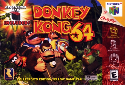 N64 - Donkey Kong 64 Box Art Front