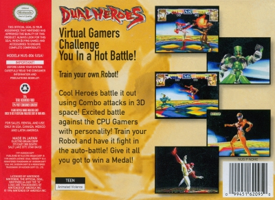 N64 - Dual Heroes Box Art Back