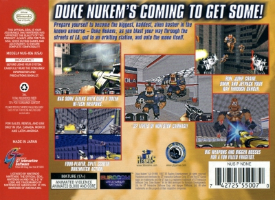 N64 - Duke Nukem 64 Box Art Back