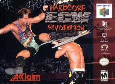 N64 - ECW Hardcore Revolution Box Art Front