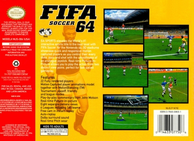 N64 - FIFA Soccer 64 Box Art Back