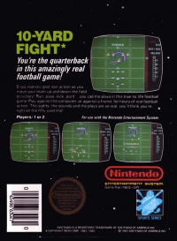 NES - 10 Yard Fight Box Art Back