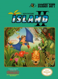 NES - Adventure Island II Box Art Front