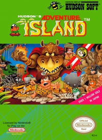 NES - Adventure Island Box Art Front