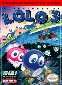 NES - Adventures of Lolo 3 Box Art Front