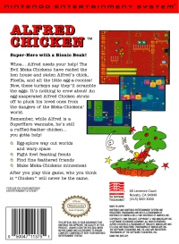 NES - Alfred Chicken Box Art Back