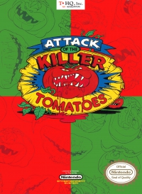 NES - Attack of the Killer Tomatoes Box Art Front