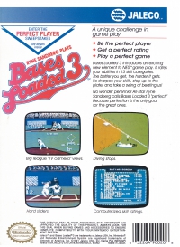 NES - Bases Loaded 3 Box Art Back