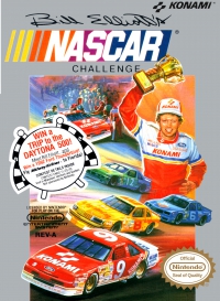 NES - Bill Elliott's NASCAR Challenge Box Art Front