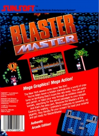 NES - Blaster Master Box Art Back