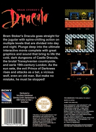 NES - Bram Stoker's Dracula Box Art Back