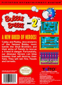 NES - Bubble Bobble Part 2 Box Art Back
