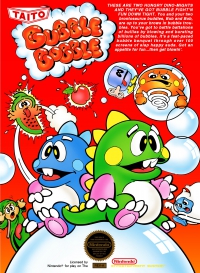 NES - Bubble Bobble Box Art Front