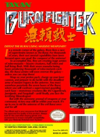 NES - Burai Fighter Box Art Back