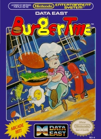 NES - BurgerTime Box Art Front