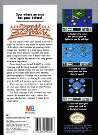 NES - Captain Skyhawk Box Art Back
