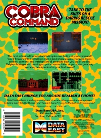 NES - Cobra Command Box Art Back