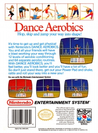 NES - Dance Aerobics Box Art Back