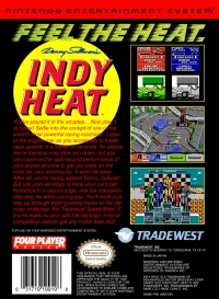 NES - Danny Sullivan's Indy Heat Box Art Back