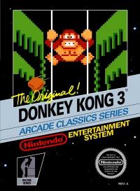 NES - Donkey Kong 3 Box Art Front