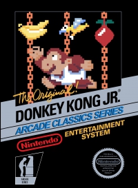 NES - Donkey Kong Jr Box Art Front