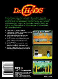 NES - Dr Chaos Box Art Back