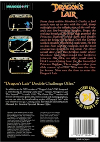 NES - Dragon's Lair Box Art Back