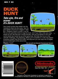 NES - Duck Hunt Box Art Back