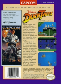 NES - DuckTales Box Art Back