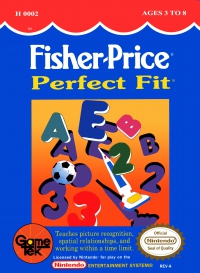 NES - Fisher Price Perfect Fit Box Art Front