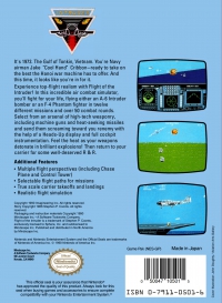NES - Flight of the Intruder Box Art Back