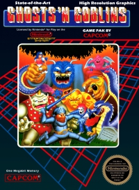NES - Ghosts'n Goblins Box Art Front