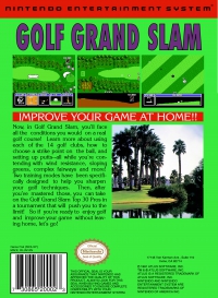 NES - Golf Grand Slam Box Art Back
