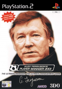 PS2 - Alex Ferguson's Player Manager 2001 Box Art Front