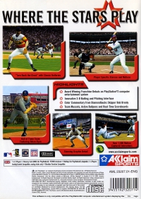 PS2 - All Star Baseball 2002 Box Art Back