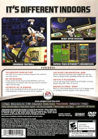 PS2 - Arena Football Box Art Back