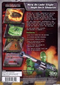 PS2 - Army Men Green Rogue Box Art Back