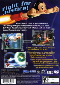 PS2 - Astro Boy Box Art Back