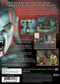 PS2 - Blood Omen 2 Box Art Back