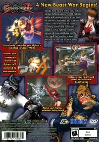 PS2 - Bloody Roar 4 Box Art Back