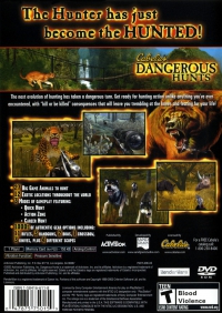 PS2 - Cabela's Dangerous Hunts Box Art Back