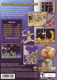 PS2 - Capcom Classics Collection Vol1 Box Art Back